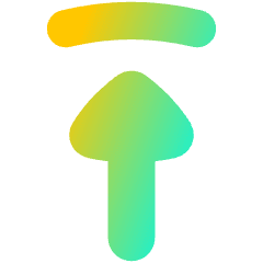 Triangle Arrow Move Up 1 Icon from Flex Gradient Set