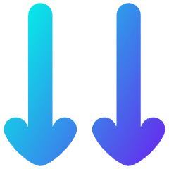 Double Line Arrow Down Icon from Flex Gradient Set
