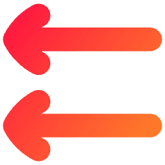 Double Line Arrow Left Icon from Flex Gradient Set