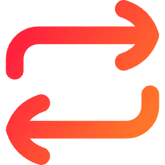 Line Arrow Reload Horizontal 1 Icon from Flex Gradient Set