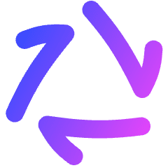 Line Arrow Triangle Loop Icon from Flex Gradient Set