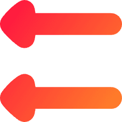 Double Triangle Arrow Left Icon from Flex Gradient Set