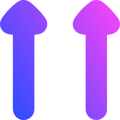 Double Triangle Arrow Up Icon from Flex Gradient Set
