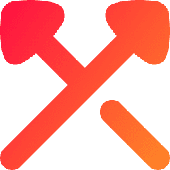 Triangle Arrow Crossover Up Icon from Flex Gradient Set