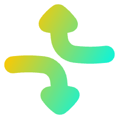 Triangle Arrow Dodge 2 Icon from Flex Gradient Set