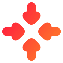 Triangle Arrow Point Center Icon from Flex Gradient Set