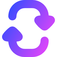 Triangle Arrow Reload Vertical 2 Icon from Flex Gradient Set