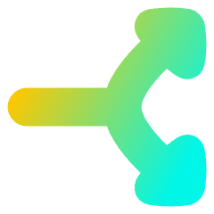 Triangle Arrow Split Vertical Right 2 Icon from Flex Gradient Set