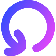 Line Arrow Rotate Left 4 Icon from Flex Gradient Set