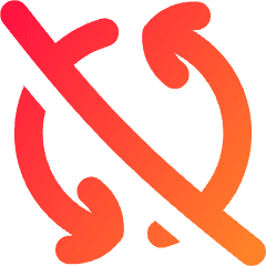 Line Arrow Synchronize Disable Icon from Flex Gradient Set