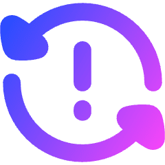 Triangle Arrow Synchronize Warning Icon from Flex Gradient Set