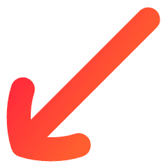Diagonal Line Arrow Bottom Left Icon from Flex Gradient Set
