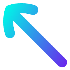 Diagonal Line Arrow Upper Left Icon from Flex Gradient Set