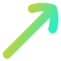 Diagonal Line Arrow Upper Right Icon from Flex Gradient Set