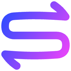 Line Arrow Curvy Both Direction 1 Icon from Flex Gradient Set