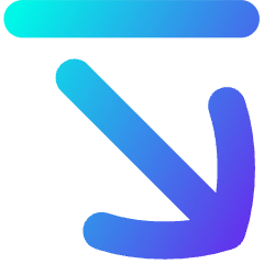 Line Line Arrow Diagonal Bottom Right Icon from Flex Gradient Set