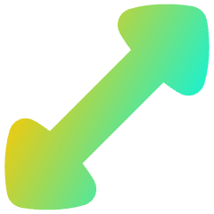 Diagonal Triangle Arrow 1 Icon from Flex Gradient Set