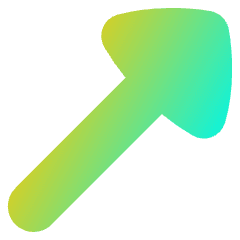 Diagonal Triangle Arrow Upper Right Icon from Flex Gradient Set