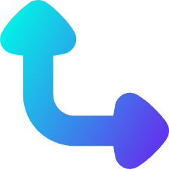 Triangle Arrow Bottom Left Corner Icon from Flex Gradient Set