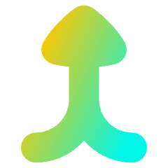 Triangle Arrow Merge Vertical Icon from Flex Gradient Set