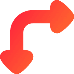 Triangle Arrow Top Left Corner Icon from Flex Gradient Set