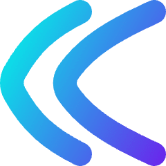 Double Tailless Line Arrow Left Icon from Flex Gradient Set