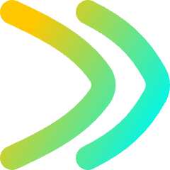 Double Tailless Line Arrow Right Icon from Flex Gradient Set
