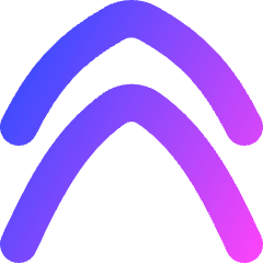 Double Tailless Line Arrow Up Icon from Flex Gradient Set