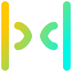 Tailless Line Arrow Shrink Horizontal 2 Icon from Flex Gradient Set