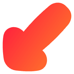 Thick Arrow Diagonal Bottom Left Icon from Flex Gradient Set