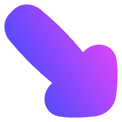 Thick Arrow Diagonal Bottom Right Icon from Flex Gradient Set