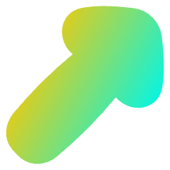 Thick Arrow Diagonal Upper Right Icon from Flex Gradient Set