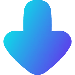 Thick Arrow Down Large Icon from Flex Gradient Set