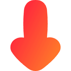 Thick Arrow Down Icon from Flex Gradient Set