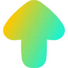 Thick Arrow Up Large Icon from Flex Gradient Set
