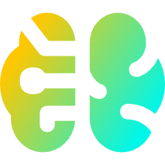 Artificial Intelligence Brain Icon from Flex Gradient Set