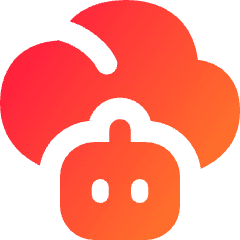 Ai Cloud Robot Icon from Flex Gradient Set