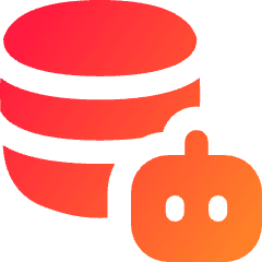 Ai Database Robot Icon from Flex Gradient Set