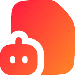 Ai File Robot Icon from Flex Gradient Set