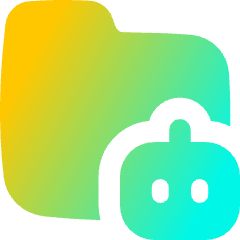 Ai Folder Robot Icon from Flex Gradient Set