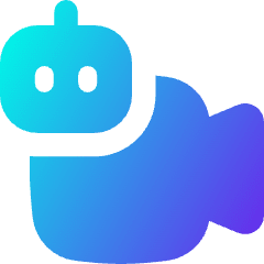 Ai Generate Video Camera Robot Icon from Flex Gradient Set