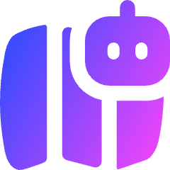 Ai Map Generating Robot Icon from Flex Gradient Set