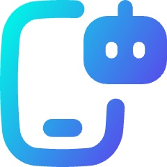 Mobile Ai Robot Icon from Flex Gradient Set