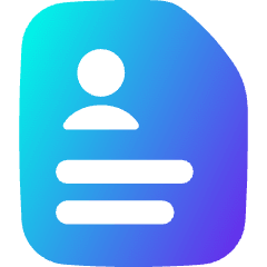 Business User Curriculum Icon from Flex Gradient Set