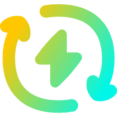Wireless Fast Charging Icon from Flex Gradient Set