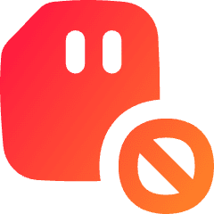 Sd Card Block Remove Icon from Flex Gradient Set