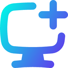 Desktop Add Icon from Flex Gradient Set