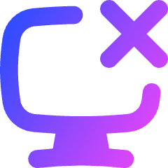 Desktop Delete Icon from Flex Gradient Set