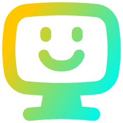 Desktop Emoji Icon from Flex Gradient Set