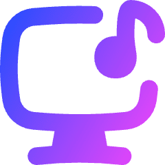 Desktop Music Icon from Flex Gradient Set